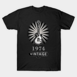 Vintage Guitar 1974 - 50th Birthday Gift T-Shirt